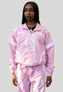 Pink Nylon Track Jacket (Unisex)