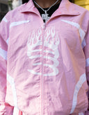 Pink Nylon Track Jacket (Unisex)