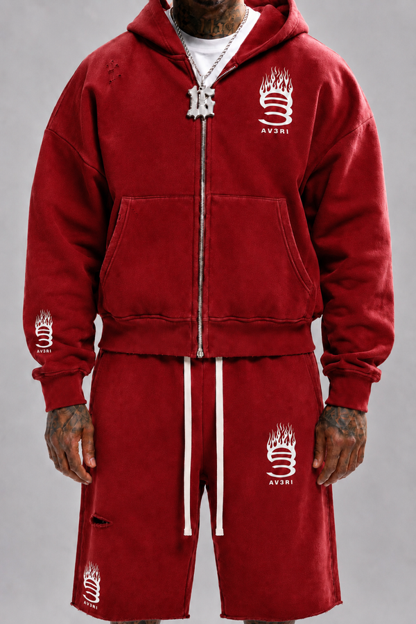 Red Uniform Hoodie