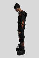 Black Flame Shorts