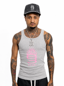 Flame Tank Top Grey/Pink