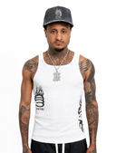 Flame Tank Top White/Black