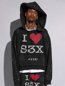 BLACK SEX HOODIE