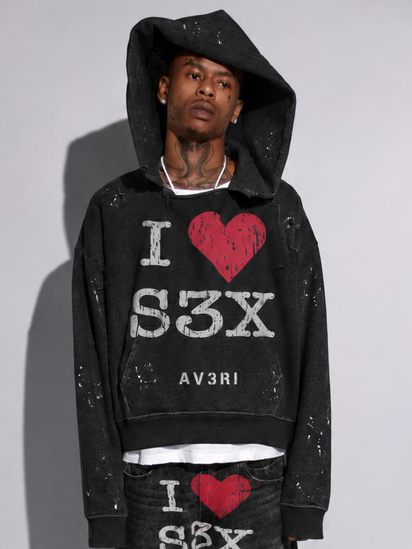 BLACK SEX HOODIE