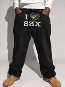 BLACK CAMO SEX JEANS