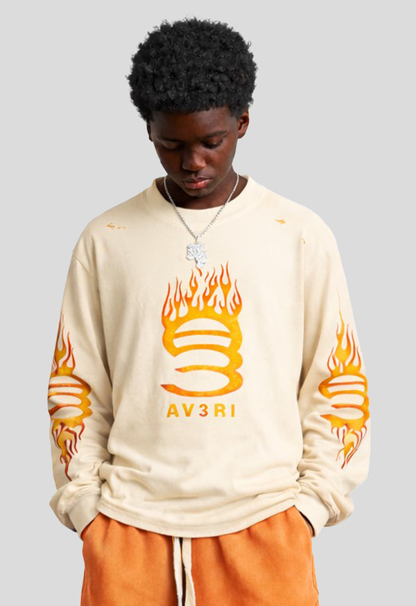 Cream Flame Longsleeve