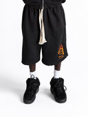 Black Flame Shorts