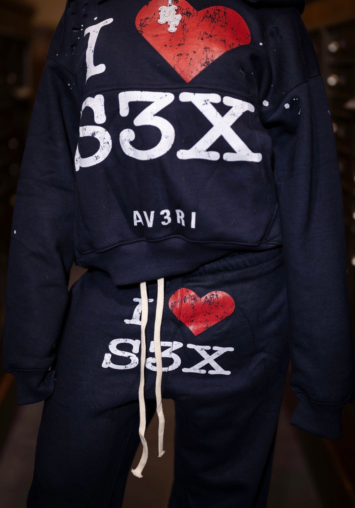 MIDNIGHT NAVY SEX HOODIE