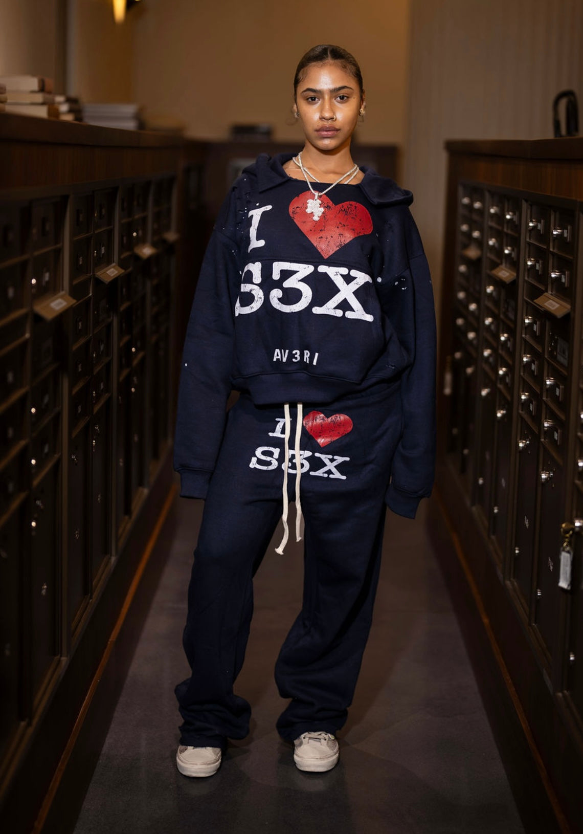 MIDNIGHT NAVY SEX HOODIE