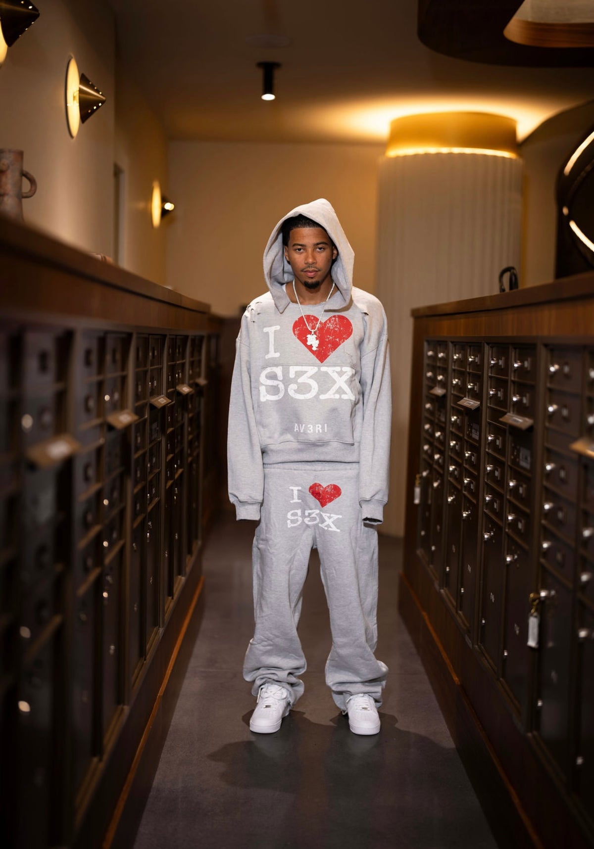 GREY SEX HOODIE