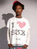 WHITE SEX LONGESLEEVE TEE