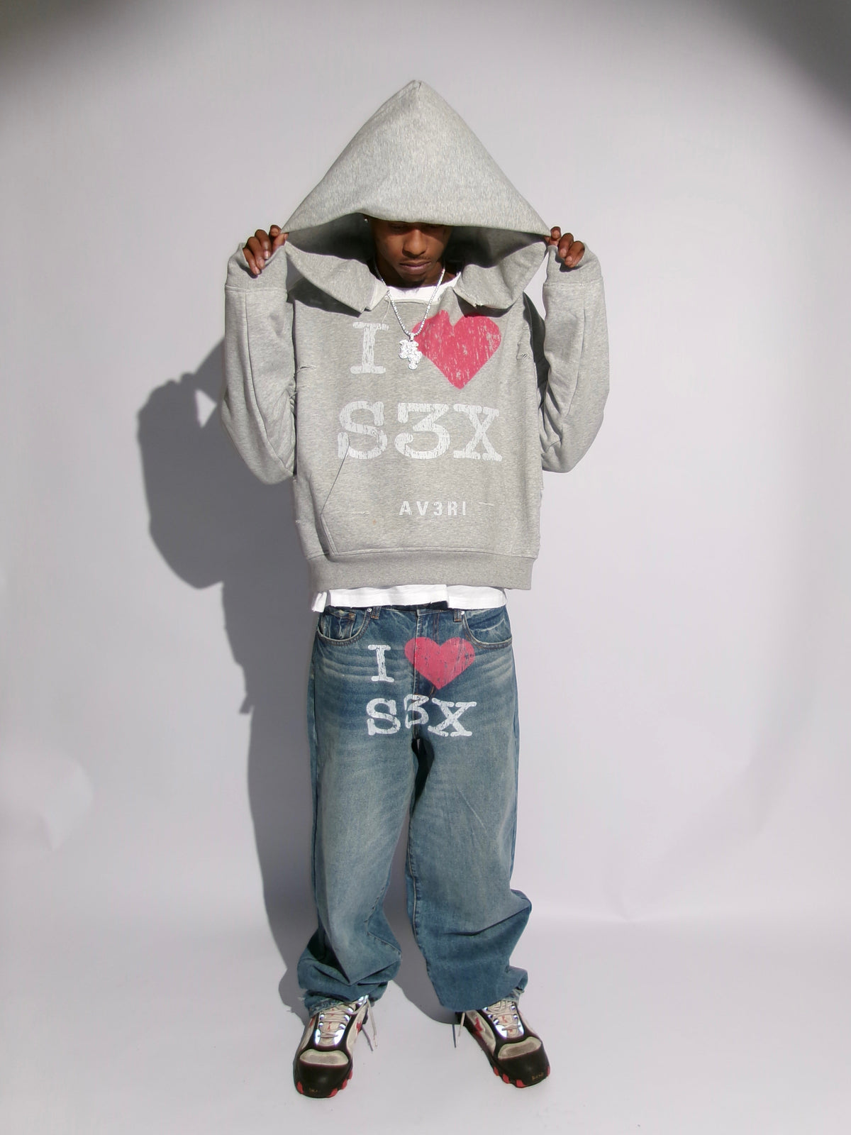 GREY SEX HOODIE