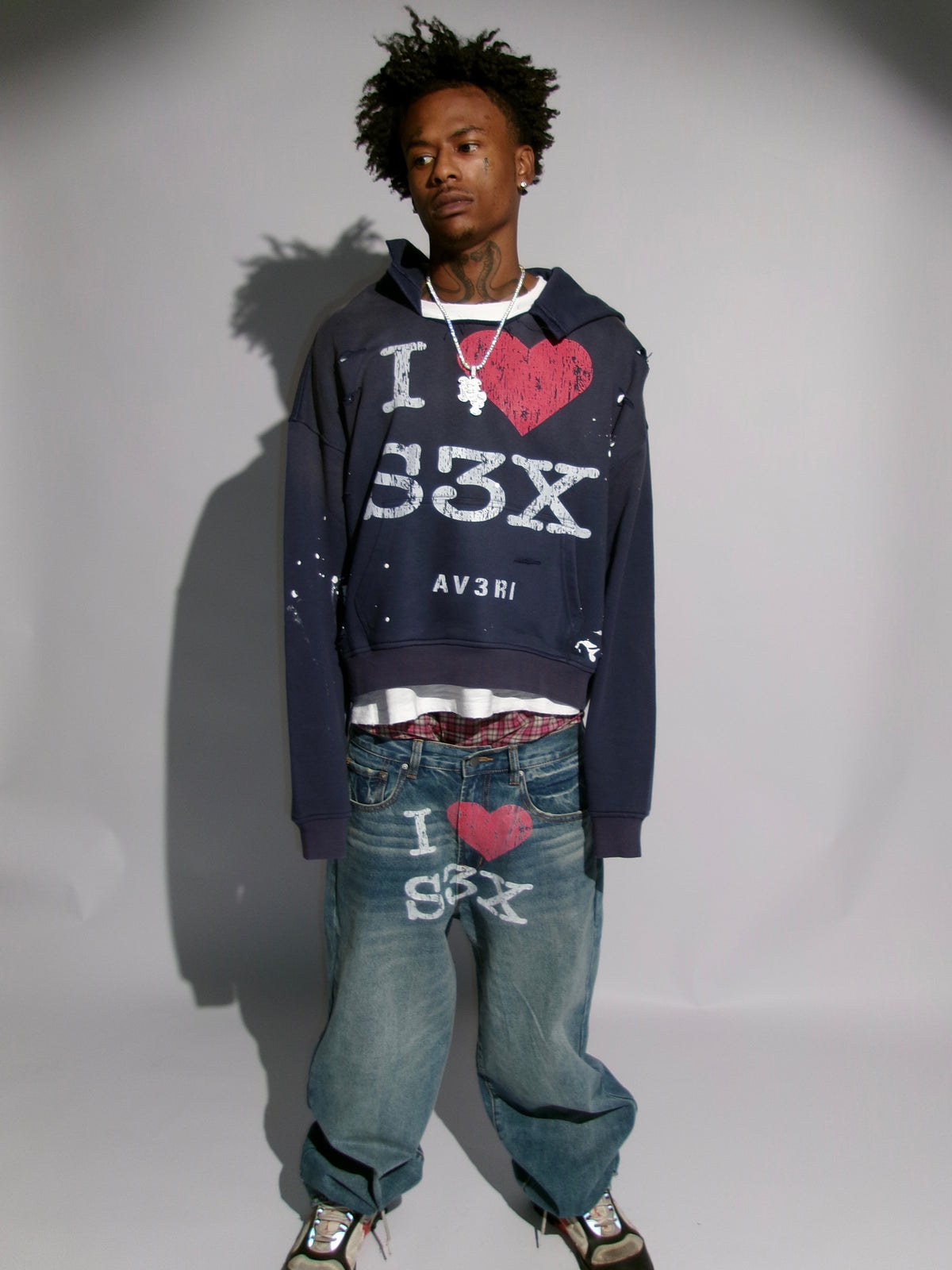 MIDNIGHT NAVY SEX HOODIE