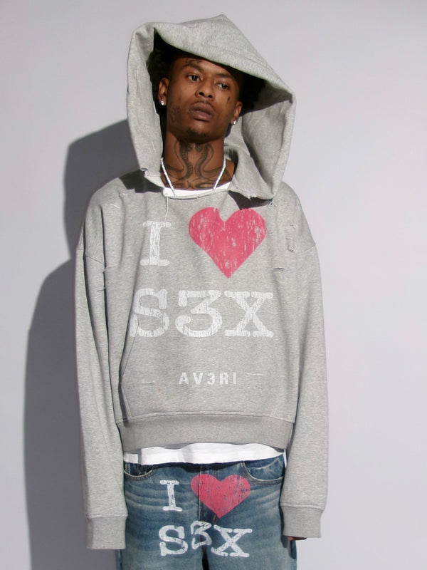 GREY SEX HOODIE