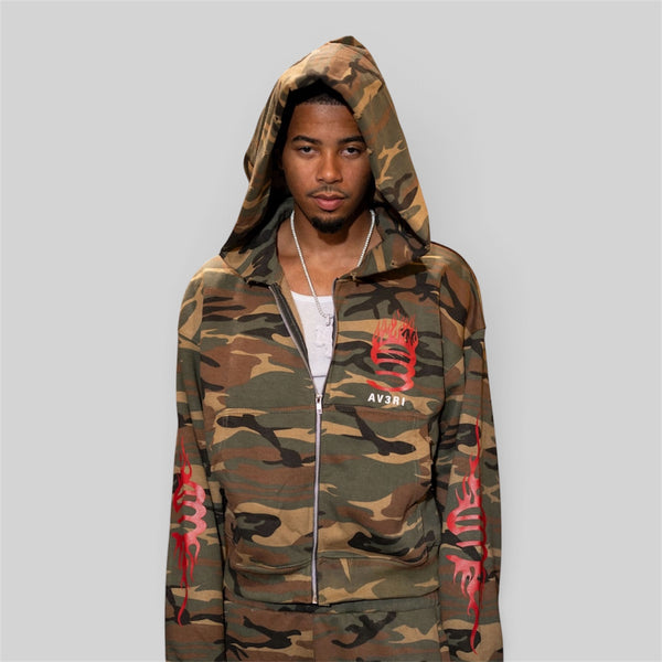 CAMO FLAME HOODIE