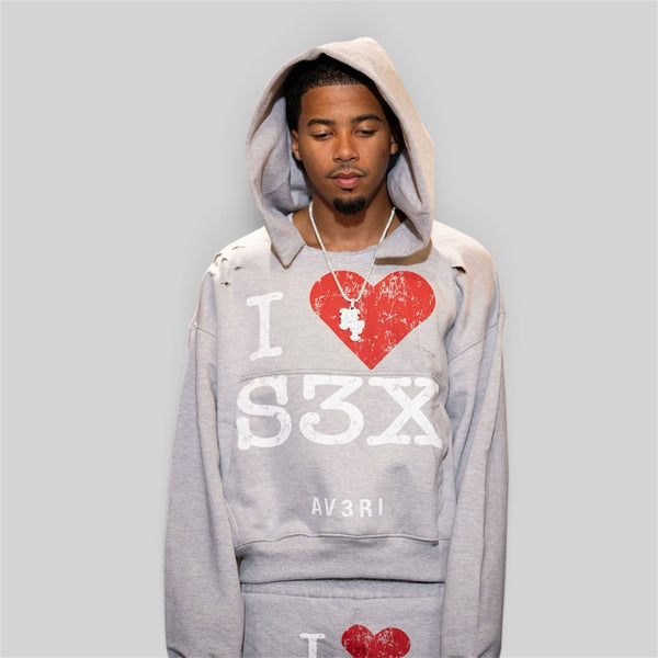 GREY SEX HOODIE