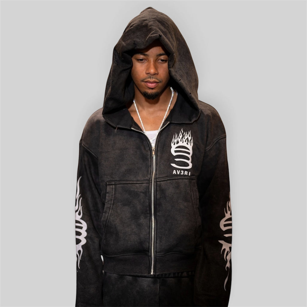 ASH FLAME HOODIE