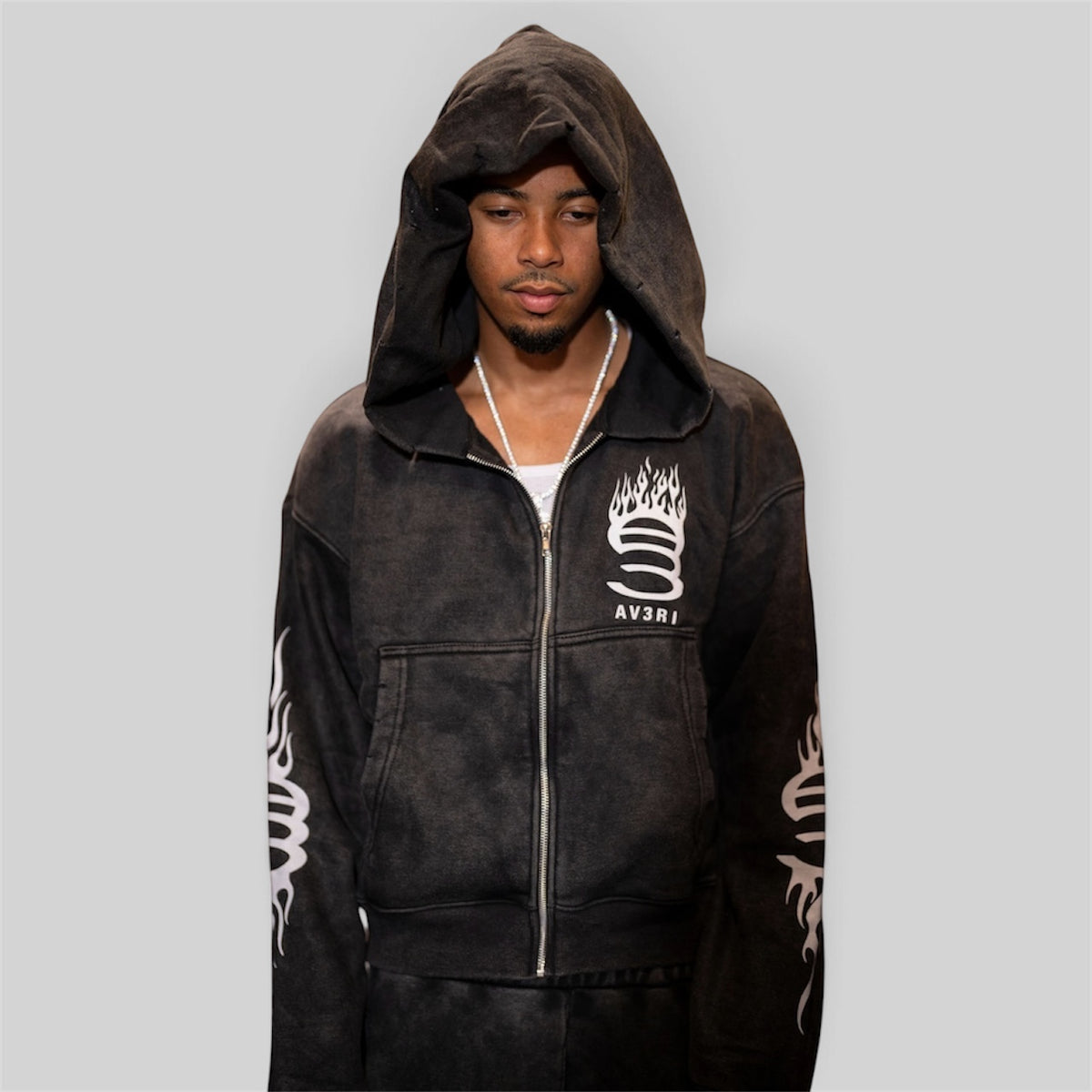 ASH FLAME HOODIE