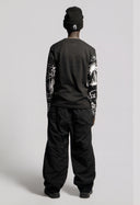 Black Graffiti Thermal Shirt