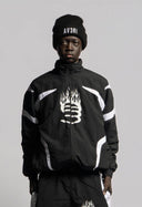 Black Nylon Track Jacket