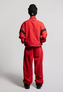 Red Nylon Track Jacket