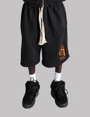 Black Flame Shorts