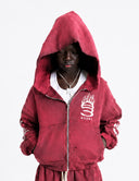 Rose Red Flame Hoodie