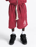 Rose Red Flame Shorts